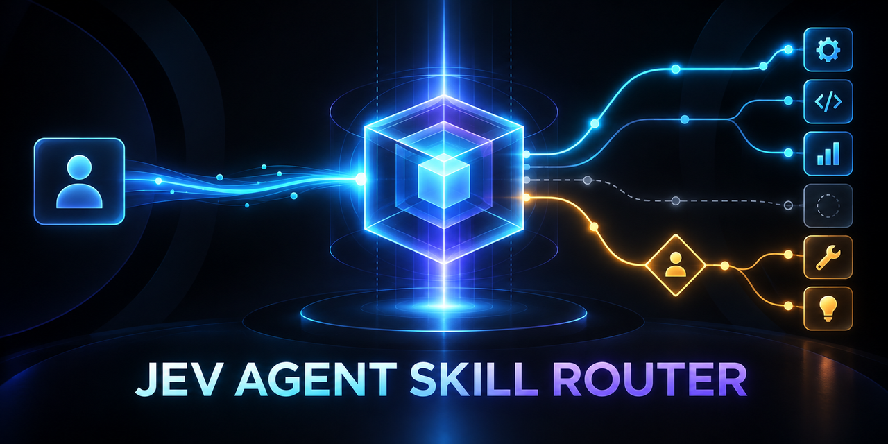 jev-agent-skill-router — 从技能候选中选择合适工具，低把握时拒绝匹配或交人工。