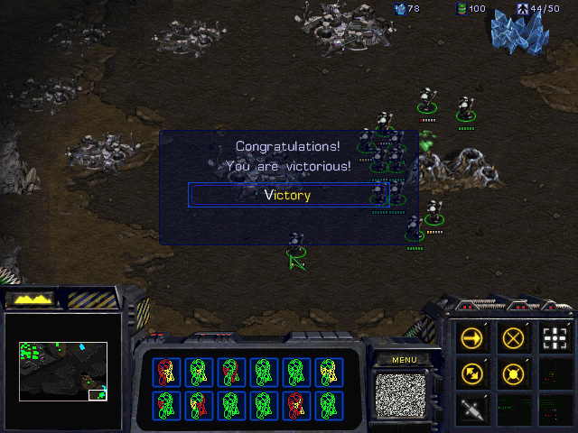 Jev Plays StarCraft — 根据《星际争霸》的结构化状态选择战术与单位操作。